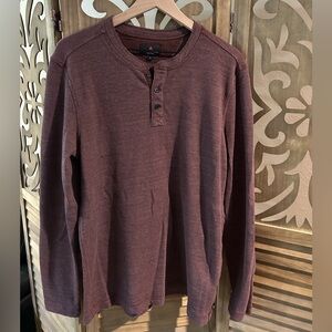 American Giant Long Sleeve Thermal Henley Shirt